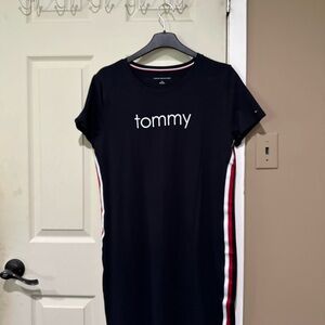 Tommy Hilfiger Black Dress with Red and White Accents